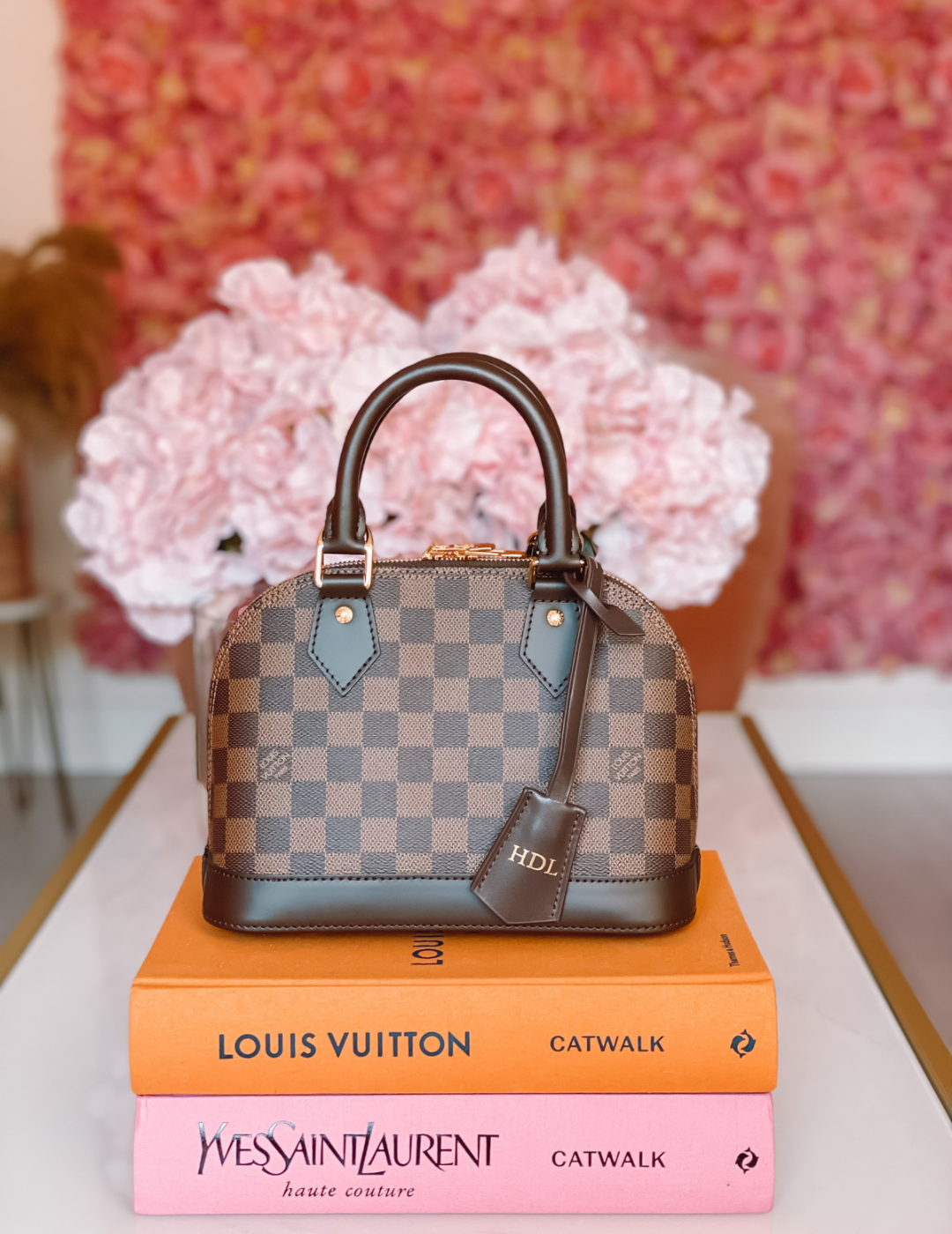 Authentic Louis Vuitton Alma Lin Cerise Horizontal Long Pink 